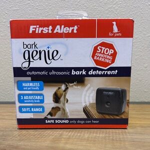 First Alert Bark Genie Ultrasonic Bark Deterrent - Red/White